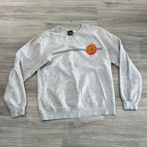 Santa Cruz Skateboards Gray Crewneck Sweater